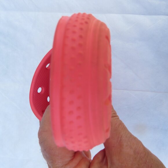 CROCS - Iconic Comfort Open Toe Pink Slides - Picture 3 of 5